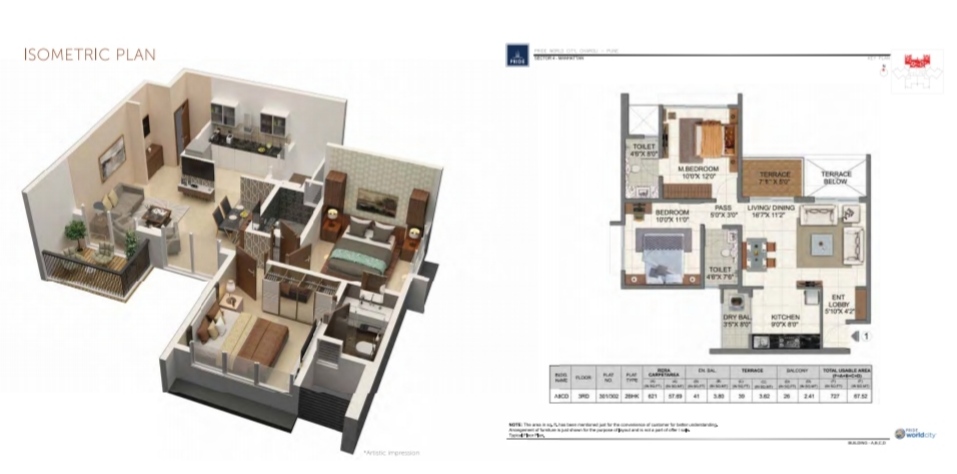 floor layout,  Dhanori, pune
